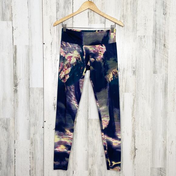 Onzie Abstract Print Yoga Leggings Multicolor Gym Activewear Pilates Size S - Picture 2 of 12